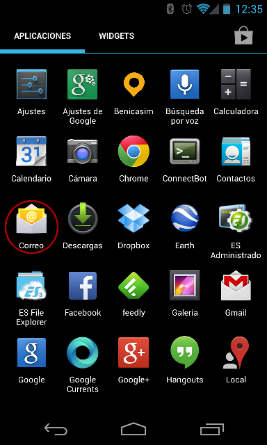 Configurar Correo en Android