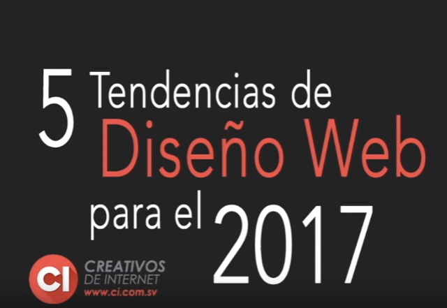 Tendencias de Diseño Web 2017